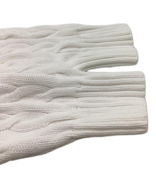 POLO RALPH LAUREN（ポロ・ラルフローレン）POLO RALPH LAUREN (ポロ・ラルフローレン) cable-knit sweater　/　211963467001 ホワイト サイズ:Sの古着・服飾アイテム
