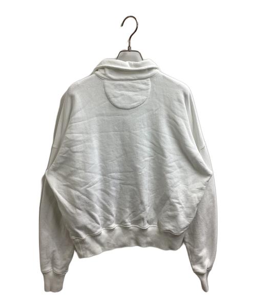 POLO RALPH LAUREN（ポロ・ラルフローレン）POLO RALPH LAUREN (ポロ・ラルフローレン) zip-collar embroidered sweatshirt / エンブロイダードスウェットシャツ / 211B18686001 ホワイト サイズ:Sの古着・服飾アイテム
