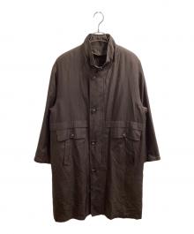 CARVEN（カルヴェン）の古着「ライナー付きシルクコート」｜ブラウン