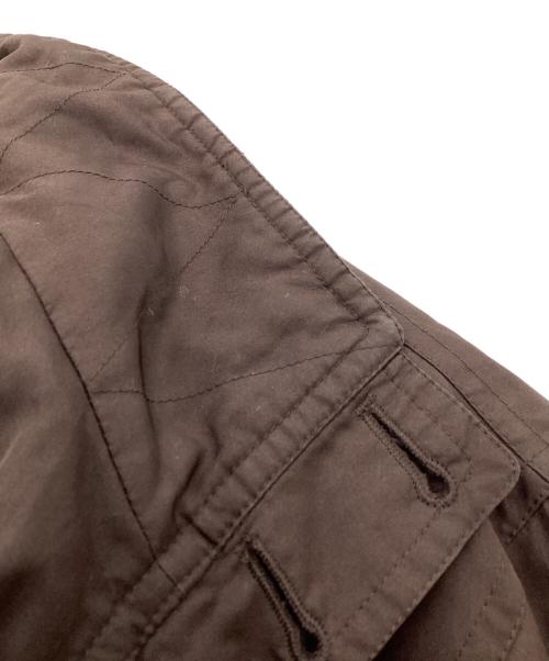 CARVEN（カルヴェン）CARVEN (カルヴェン) ライナー付きシルクコート ブラウン サイズ:Mの古着・服飾アイテム
