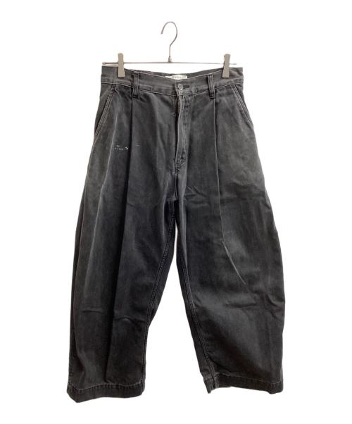 STUDIO NICHOLSON（スタジオ ニコルソン）STUDIO NICHOLSON (スタジオ ニコルソン) PUCH WIDE LEG DENIM PANT / 51-10-721020 グレー サイズ:Sの古着・服飾アイテム