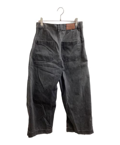 STUDIO NICHOLSON（スタジオ ニコルソン）STUDIO NICHOLSON (スタジオ ニコルソン) PUCH WIDE LEG DENIM PANT / 51-10-721020 グレー サイズ:Sの古着・服飾アイテム