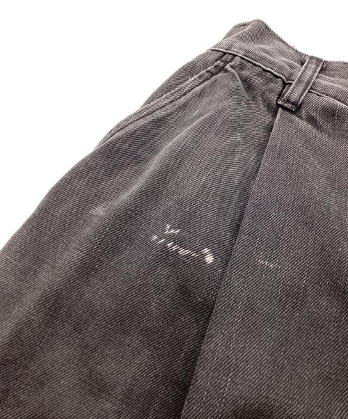 STUDIO NICHOLSON（スタジオ ニコルソン）STUDIO NICHOLSON (スタジオ ニコルソン) PUCH WIDE LEG DENIM PANT / 51-10-721020 グレー サイズ:Sの古着・服飾アイテム