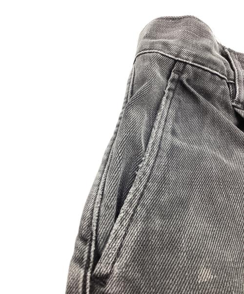 STUDIO NICHOLSON（スタジオ ニコルソン）STUDIO NICHOLSON (スタジオ ニコルソン) PUCH WIDE LEG DENIM PANT / 51-10-721020 グレー サイズ:Sの古着・服飾アイテム