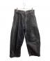 STUDIO NICHOLSON（スタジオ ニコルソン）の古着「PUCH WIDE LEG DENIM PANT / 51-10-721020」｜グレー