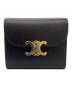 CELINE（セリーヌ）の古着「トリオンフ スモール フラップウォレット」｜ブラック