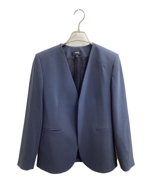 theory（セオリー）theory (セオリー) Admiral Crepe Lindrayia Jacket / アドミラルクレープリンドライヤジャケット / 01-4104100 ネイビー サイズ:2の古着・服飾アイテム