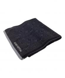 LOUIS VUITTON（ルイ ヴィトン）の古着「マフラー マイ・モノグラム・エクリプス / M73468」｜ブラック
