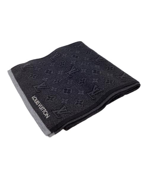 LOUIS VUITTON（ルイ ヴィトン）LOUIS VUITTON (ルイ ヴィトン) マフラー マイ・モノグラム・エクリプス / M73468 ブラック サイズ:180cm×30cmの古着・服飾アイテム