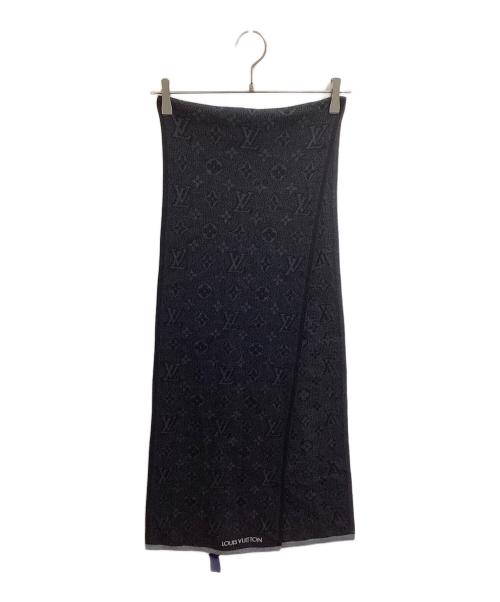LOUIS VUITTON（ルイ ヴィトン）LOUIS VUITTON (ルイ ヴィトン) マフラー マイ・モノグラム・エクリプス / M73468 ブラック サイズ:180cm×30cmの古着・服飾アイテム