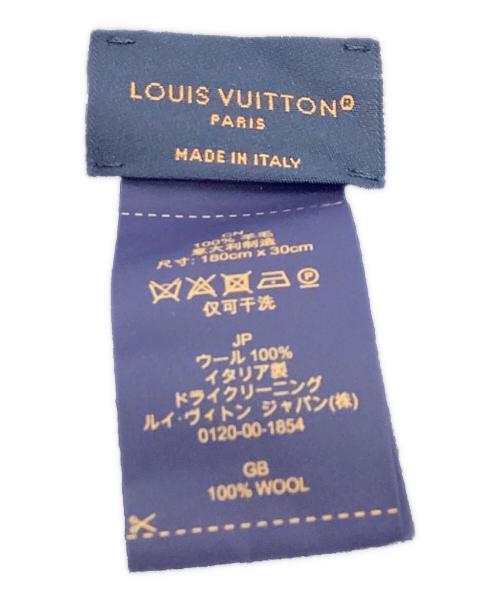LOUIS VUITTON（ルイ ヴィトン）LOUIS VUITTON (ルイ ヴィトン) マフラー マイ・モノグラム・エクリプス / M73468 ブラック サイズ:180cm×30cmの古着・服飾アイテム