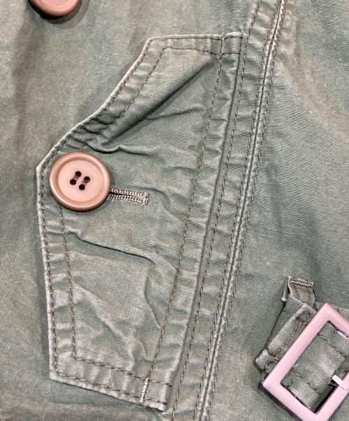 JUNYA WATANABE COMME des GARCONS（(ジュンヤワタナベ コムデギャルソン）JUNYA WATANABE COMME des GARCONS ((ジュンヤワタナベ コムデギャルソン) コート再構築 ミリタリースカート / JQ-S043 / AD2005 オリーブ サイズ:Sの古着・服飾アイテム