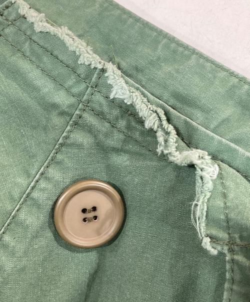 JUNYA WATANABE COMME des GARCONS（(ジュンヤワタナベ コムデギャルソン）JUNYA WATANABE COMME des GARCONS ((ジュンヤワタナベ コムデギャルソン) コート再構築 ミリタリースカート / JQ-S043 / AD2005 オリーブ サイズ:Sの古着・服飾アイテム