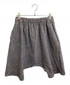 COMME des GARCONS COMME des GARCONSコムデギャルソン コムデギャルソン）の古着「千鳥格子サルエルショーツ/ RH-P015 / AD2011」｜ブラック