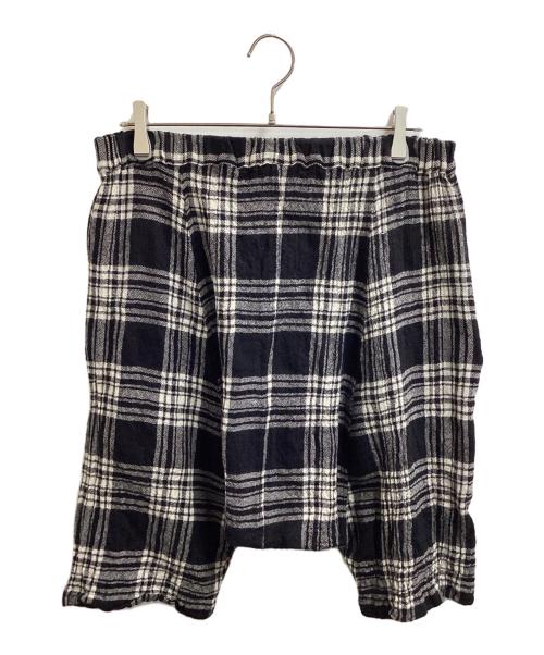 COMME des GARCONS COMME des GARCONS（コムデギャルソン コムデギャルソン）COMME des GARCONS COMME des GARCONS (コムデギャルソン コムデギャルソン) タータンチェック サルエルパンツ　/　S14P008　/　フランス製 ブラック サイズ:Sの古着・服飾アイテム