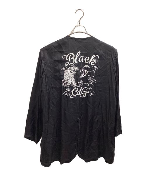 BLACK COMME des GARCONS（ブラックコムデギャルソン）BLACK COMME des GARCONS (ブラックコムデギャルソン) バック刺繍 スーベニア コート 1G-C006/ AD2020 ブラック サイズ:Lの古着・服飾アイテム
