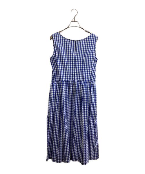 COMME des GARCONS SHIRT（コムデギャルソンシャツ）COMME des GARCONS SHIRT (コムデギャルソンシャツ) ギンガムチェックノースリーブワンピース ブルー サイズ:Mの古着・服飾アイテム