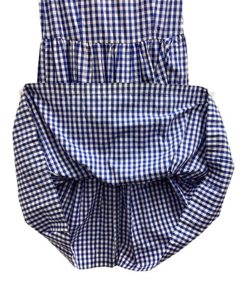 COMME des GARCONS SHIRT（コムデギャルソンシャツ）COMME des GARCONS SHIRT (コムデギャルソンシャツ) ギンガムチェックノースリーブワンピース ブルー サイズ:Mの古着・服飾アイテム