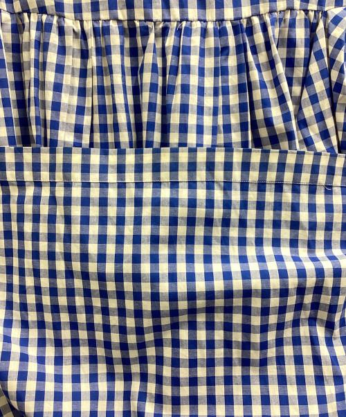 COMME des GARCONS SHIRT（コムデギャルソンシャツ）COMME des GARCONS SHIRT (コムデギャルソンシャツ) ギンガムチェックノースリーブワンピース ブルー サイズ:Mの古着・服飾アイテム