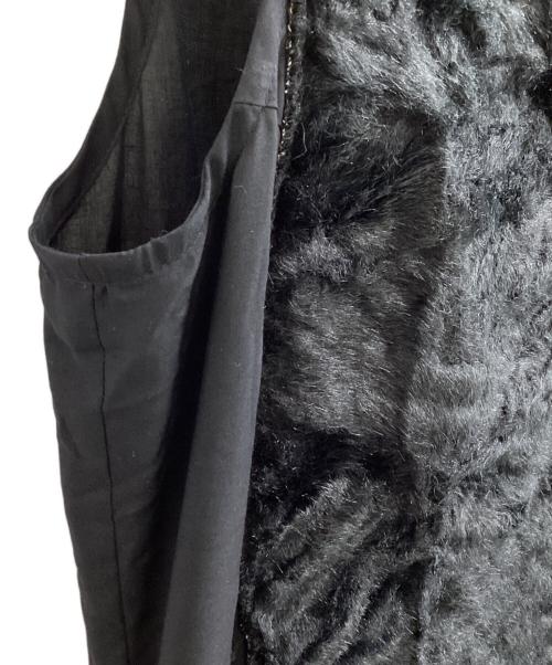 COMME des GARCONS（コムデギャルソン）COMME des GARCONS (コムデギャルソン) ノースリーブ ファープリーツドレスワンピース　/　GQ-O017　/　AD2015 ブラック サイズ:Ｓの古着・服飾アイテム