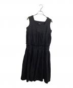 COMME des GARCONS COMME des GARCONSコムデギャルソン コムデギャルソン）の古着「ギャザー切替ワンピース　/　RS-A006　/　AD2006」｜ブラック