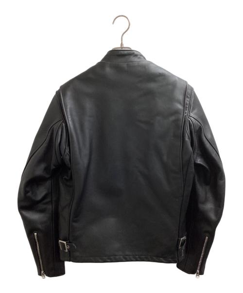 Schott（ショット）Schott (ショット) 641 カウレザーシングルライダースジャケット ブラック サイズ:38の古着・服飾アイテム