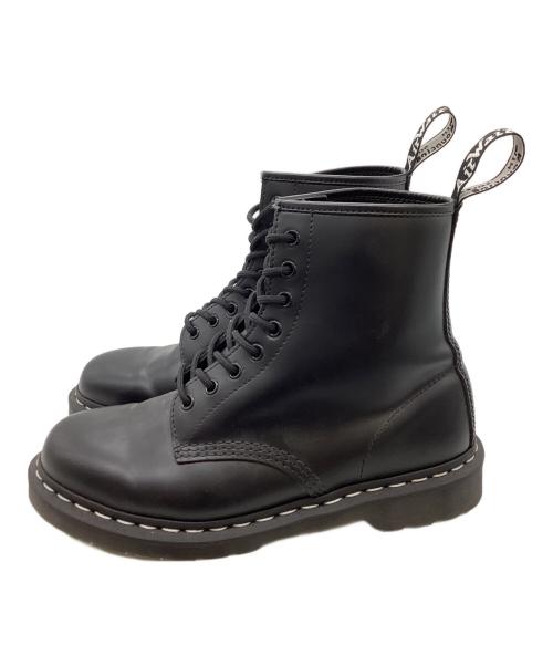 Dr.Martens（ドクターマーチン）Dr.Martens (ドクターマーチン) 1460 ホワイトステッチ 8 ホール ブーツ ブラック サイズ:UK8の古着・服飾アイテム