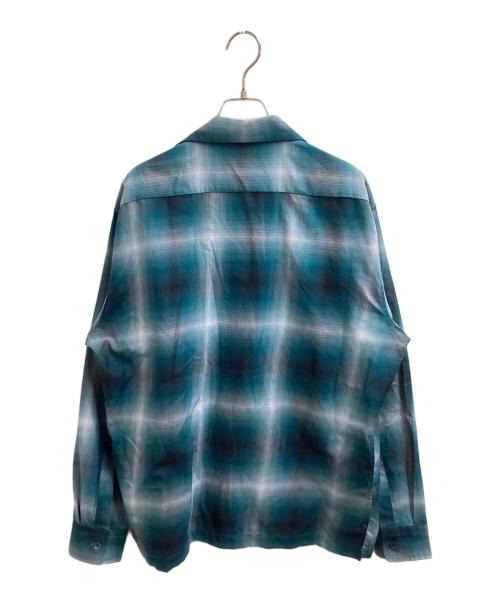 Schott（ショット）Schott (ショット) OMBRE LS SHIRT　/　782-5120002 ブルー サイズ:Lの古着・服飾アイテム