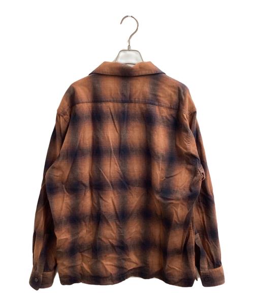 Schott（ショット）Schott (ショット) オンブレフランネルチェックシャツ　/　782-5220004 ブラウン サイズ:Lの古着・服飾アイテム