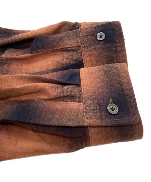 Schott（ショット）Schott (ショット) オンブレフランネルチェックシャツ　/　782-5220004 ブラウン サイズ:Lの古着・服飾アイテム