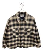 F/CE.エフシーイー）の古着「CHECK FIELD SHIRT」｜ベージュ