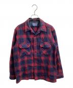 PENDLETONペンドルトン）の古着「ウールボードシャツ /  70s USA製」｜レッド