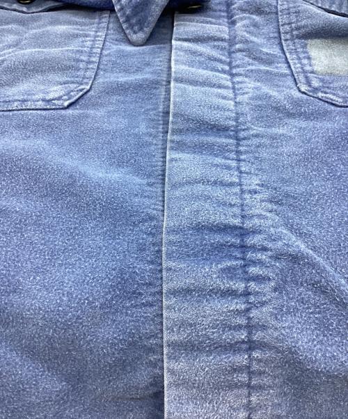 EURO VINTAGE（ユーロヴィンテージ）EURO VINTAGE (ユーロヴィンテージ) モールスキンワークジャケット ブルー サイズ:58の古着・服飾アイテム