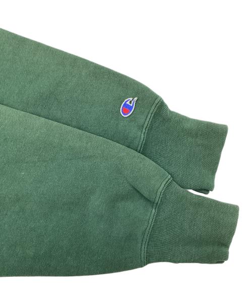 Champion REVERSE WEAVE（チャンピオン リバース ウィーブ）Champion REVERSE WEAVE (チャンピオン リバース ウィーブ) 90's カレッジロゴスウェット グリーン サイズ:Lの古着・服飾アイテム