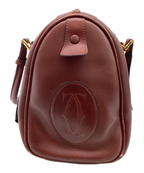 Cartier（カルティエ）Cartier (カルティエ) ボストンバッグ / マストライン /スペイン製 ボルドーの古着・服飾アイテム