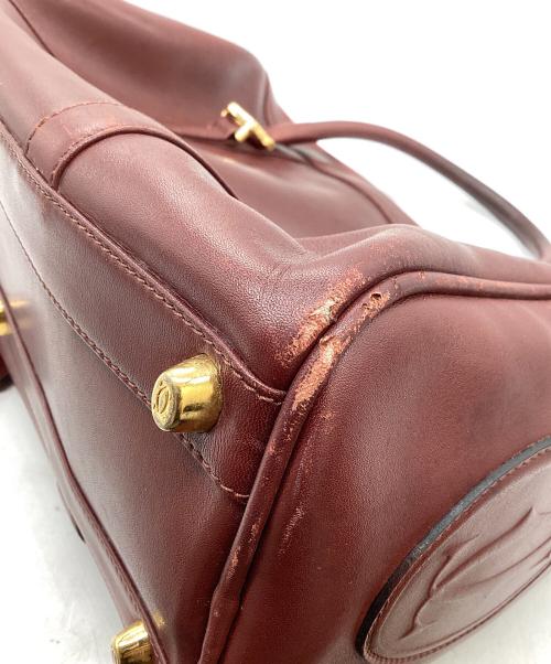 Cartier（カルティエ）Cartier (カルティエ) ボストンバッグ / マストライン /スペイン製 ボルドーの古着・服飾アイテム
