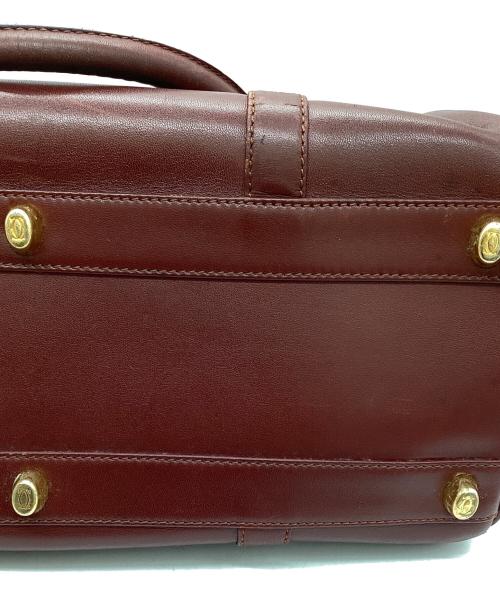 Cartier（カルティエ）Cartier (カルティエ) ボストンバッグ / マストライン /スペイン製 ボルドーの古着・服飾アイテム