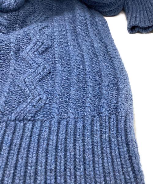 Pherrow's（フェローズ）PHERROW'S (フェローズ) ARAN CREW SWEATER / アランクルースウェッター / PASW1 ブルー サイズ:Mの古着・服飾アイテム