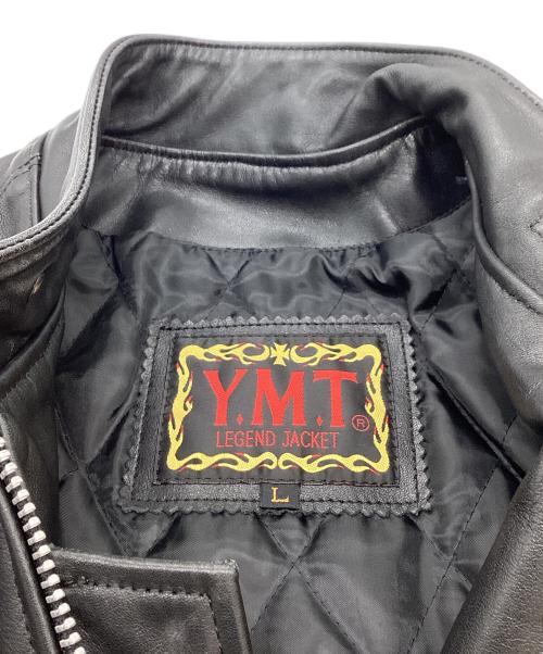 Y.M.T LEGEND JACKET（ワイエムティー レジェンド ジャケット）Y.M.T LEGEND JACKET (ワイエムティー レジェンド ジャケット) シングルライダースジャケット ブラック サイズ:Lの古着・服飾アイテム