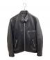 Y.M.T LEGEND JACKET（ワイエムティー レジェンド ジャケット）の古着「シングルライダースジャケット」｜ブラック