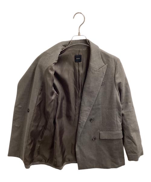 Spick and Span（スピック＆スパン）Spick and Span (スピック＆スパン) ダブルクロスピークドラペルジャケット グレー サイズ:34の古着・服飾アイテム