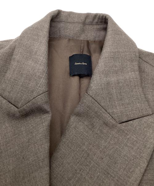 Spick and Span（スピック＆スパン）Spick and Span (スピック＆スパン) ダブルクロスピークドラペルジャケット グレー サイズ:34の古着・服飾アイテム