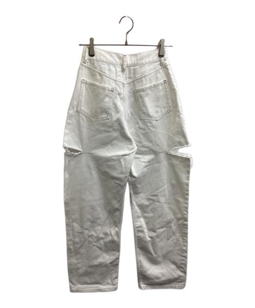 Maison Margiela（メゾンマルジェラ）Maison Margiela (メゾンマルジェラ) スラッシュディテール デニムパンツ / S51LA0106 S47399 ホワイト サイズ:40の古着・服飾アイテム
