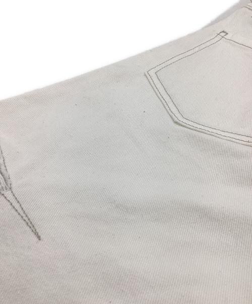Maison Margiela（メゾンマルジェラ）Maison Margiela (メゾンマルジェラ) スラッシュディテール デニムパンツ / S51LA0106 S47399 ホワイト サイズ:40の古着・服飾アイテム