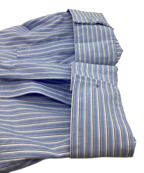 Knuth Marf（クヌースマーフ）Knuth Marf (クヌースマーフ) label over shirt　/　KM26EAN01 ブルー サイズ:FREE 未使用品の古着・服飾アイテム