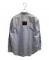 Knuth Marf (クヌースマーフ) label over shirt　/　KM26EAN01 ブルー サイズ:FREE 未使用品：7000円