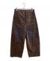 musubore (ムスボレ) flocky wide denim PT　/　MSIZI251005 ブラウン サイズ:1：7000円