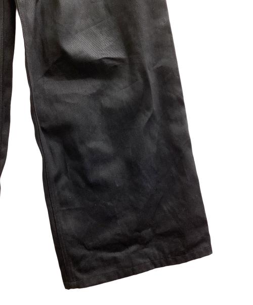JOHN LAWRENCE SULLIVAN（ジョン ローレンス サリバン）JOHN LAWRENCE SULLIVAN (ジョン ローレンス サリバン) RIGID DENIM WIDE PANTS ブラック サイズ:Sの古着・服飾アイテム