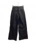 JOHN LAWRENCE SULLIVAN（ジョン ローレンス サリバン）の古着「RIGID DENIM WIDE PANTS」｜ブラック