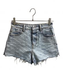 ALEXANDER WANG（アレキサンダー・ワン）の古着「BITE high rise  デニムショートパンツ　/　4DC2204781」｜インディゴ